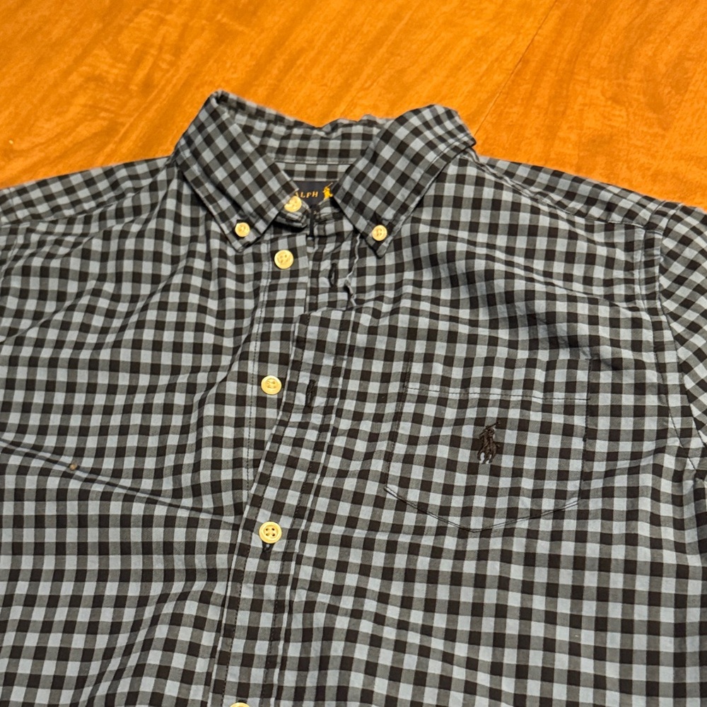 Ralph Lauren Checkered Shirt in Blue and Black
